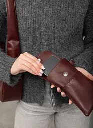 Жіноча сумка Sambag HOBO S бургунді 30 х 13 х 8 см (53100013) - мініатюра 6