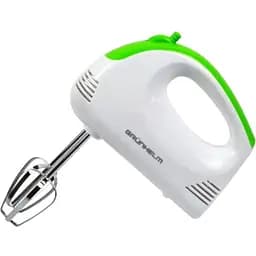 Ручний міксер Grunhelm GRM611 із насадками для замішування тіста 5 швидкостей 200 Вт Білий
