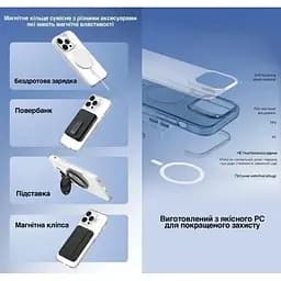 Чохол Vokamo MagSafe для iPhone 15 Pro Transparent (NVK010854) - мініатюра 7