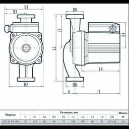 Циркуляційний насос Sprut LRS 25-7S-180 (122153) - мініатюра 2