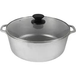 Кастрюля Brizoll алюминиевая со стеклянной крышкой 6 л (10-006-6)