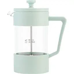 Френч-прес Well Done бірюзовий 600 мл (WD-8056A)