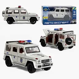 Машина 41393 Авто Експерт "Поліція" металопластик, 1:32, звук, світло, інерція, відкр.двері, в коробці (6945717415775) - мініатюра 2