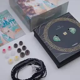 Вакуумні навушники Tangzu Wan'er Jade Green з динамічним випромінювачем зелені - мініатюра 8