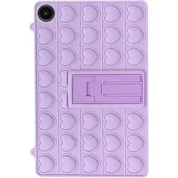 Чохол SoftGel Kids дитячий pop-it Samsung Galaxy Tab A9 8.7 SM X110 X115 Фіолетовий