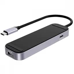 Type-C-Хаб Proove Shadow (2*USB3.0 + Type-C + PD100W + HDMI) - мініатюра 6