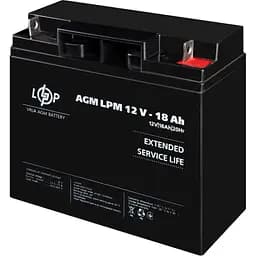 Акумулятор LogicPower AGM 12V/18Ah/216Wh [4133] [109155] - мініатюра 4