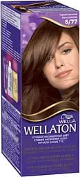 Стійка крем-фарба для волосся Wellaton, відтінок 6/77 (гіркий шоколад), 110 мл