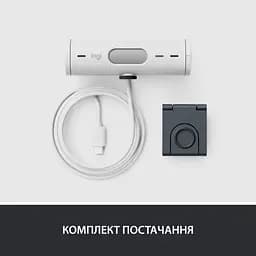Веб-камера Logitech Brio 500 Off-White (960-001428) - мініатюра 10
