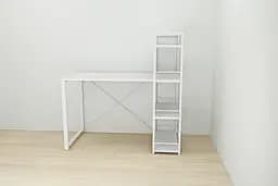 Письмовий стіл Ferrum-decor Серії Конект з етажеркою 75x120x60 білий ДСП Біле 16мм (FRD-104225) - мініатюра 6