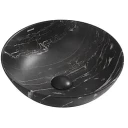 Умивальник накладний Mixxus Premium Ellipse-0106 marble 390x390x140 мм MP6533, Мармур