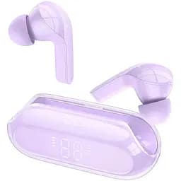 Наушники беспроводные Hoco Ew39 Bright TWS фиолетовые