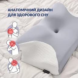 Подушка ортопедична Ideia ErgoSleep з ефектом пам'яті 61х34х12 см (8-35857) - мініатюра 9