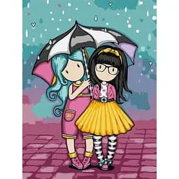 Картина за номерами "Look-Be Kind Santoro Gorjuss Collection" Ідейка KHO8586, 30х40 см