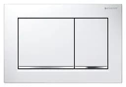 Клавіша змиву Geberit Omega30 білий хром 115.080.KJ.1, Білий