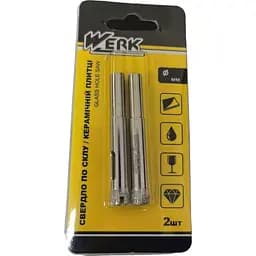Свердло Werk по склу та керамічній плитці 4 мм 2 шт. (99008)