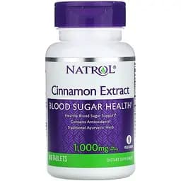 Экстракт корицы Natrol 1000 мг 80 таблеток (NTL04458)