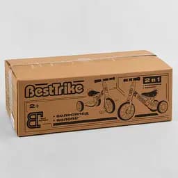 Трехколесный детский велосипед-велобег Best Trike 2в1 51x23x19 см синий 000231939 - мініатюра 3