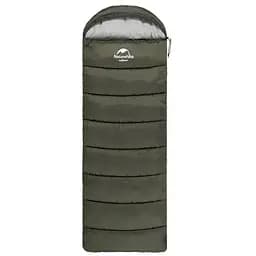 Спальник з капюшоном Naturehike U250S NH20MSD07, (0°C), правий, темно-зелений