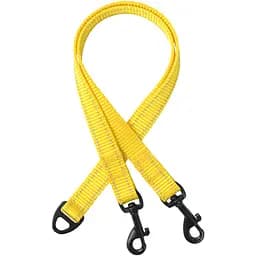 Повідець-спарка для собак рефлекторний Barksi Active (ширина 16 мм, довжина 60 см) жовтий