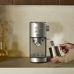 Кавоварка ріжкова Krups Virtuoso+ Tamping System 1 л сіра (XP499EE0) - мініатюра 14