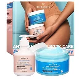 Набор для тела Hollyskin Антицеллюлитный: Охлаждающее обертывание 250 мл + Разогревающий крем 250 мл