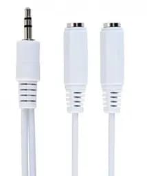 Перехідник адаптер Cablexpert CCA-415W Mini-Jack 3.5 тато 2 x Mini-Jack 3.5 мама - мініатюра 4