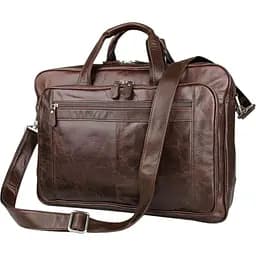 Сумка для ноутбука Vintage 14371 чоловіча 17 дюймів Коричнева