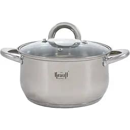 Кастрюля Krauff Steil со стеклянной крышкой 20 см 3.4 л (26-238-075)