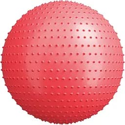 Фітбол масажний Hop-Sport з насосом 65 см червоний