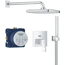 Душова система прихованого монтажу Grohe Eurocube з Tempesta 250 Cube 25289000, Хром
