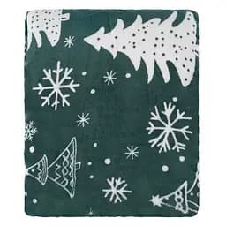 Плед Ardesto Christmas Flannel 160х200 см 100% поліестер ялинки (ART0128PB) - мініатюра 2