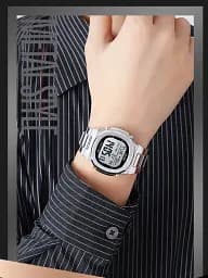 Наручний годинник чоловічий Skmei 2004 Silver White, 2004SIWT (18463) - мініатюра 3