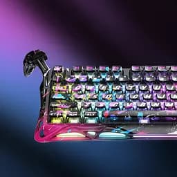 GravaStar Клавіатура механічна Mercury V75 Pro 80keys, Magnetic Jade Gaming, 8K, USB-A, RGB, Neon Graffiti - мініатюра 4