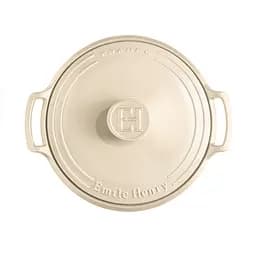Каструля Emile Henry Sublime з кришкою керамічна 38.5х34х8.5 см 3.2 л бежева (564793) - мініатюра 3