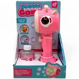 Установка с мыльными пузырями 2352 "Жираф", автоматический принцип работы, подсветка, в коробке (6983180190140) Розовый