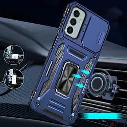 Ударостійкий чохол Camshield Army Ring для Samsung Galaxy A26 5G Синій / Navy - мініатюра 2