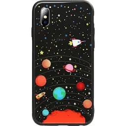 Чехол-накладка Toto Glass Fashionable Case Apple iPhone X Star Space