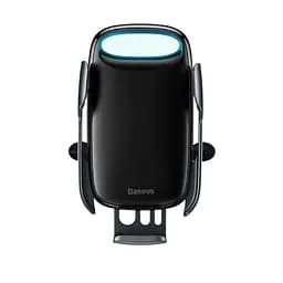 Держатель в машину с беспроводным ЗП Baseus Milky Way Electric Bracket black (28270)