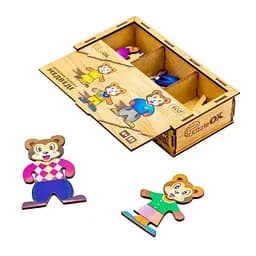 Деревянная настольная игра Медвежата PuzzleOK Puz-12141