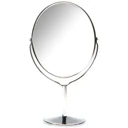 Дзеркальце настільне овальне метал 19х10.8х7 см