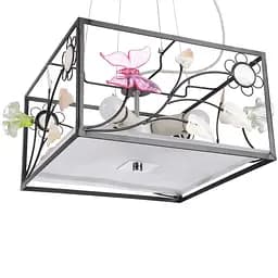 Люстра підвісна Brille флористика E27 40W BK (BL-501S/4) - мініатюра 3
