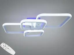 Стельова LED люстра Квадрати біла 85 Вт димер