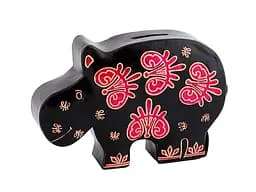 Копилка Sri Ram Export, 20х13см, Черный с красным (872-018)