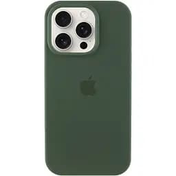 Чохол Silicone Case Full Protective (AA) для Apple iPhone 15 Pro Max (6.7) Зелений / Cyprus Green