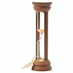 Часы песочные в деревянном корпусе на 10 минут (цвет орех/песок оранжевый), Склоприлад 86721