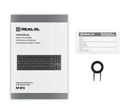 Клавиатура игровая механическая REAL-EL M5 USB RGB Black - мініатюра 8