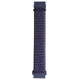 Ремінець DK CDK Nylon Sport Loop 22mm для Garmin Instinct Solar (012416) (indigo) - мініатюра 2