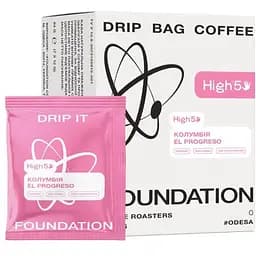 Кофе в дрипах Foundation High5 El Progreso 7 шт