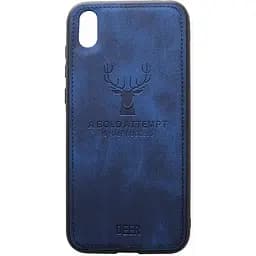 Чохол-накладка Toto Deer Shell With Leather Effect Case HuAwei Y5 2019 Dark Blue